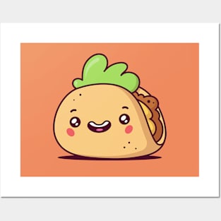 Kawaii Taco Posters and Art